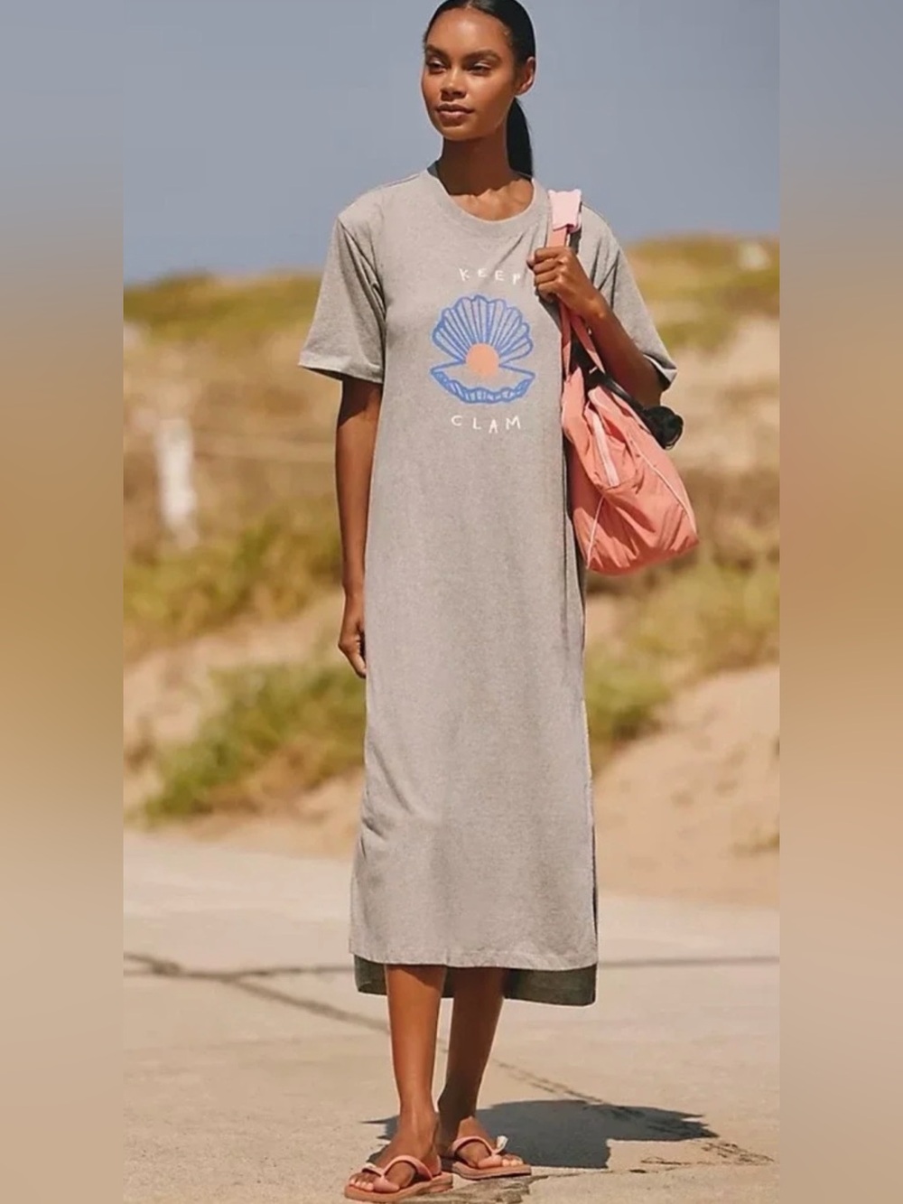 NWT Jordan Nickson x Celandine Cotton
Crew-Neck Midi Dress - Small